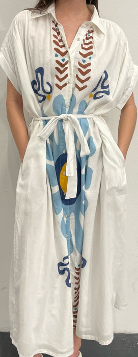 Carolina K Valerie Kaftan (floral tiles)