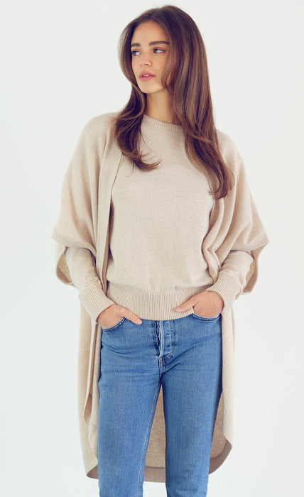 Kathryn McCarron Isabel Oatmeal Cashmere Wrap