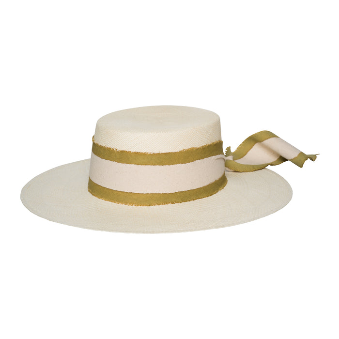 Artesano Iska Wide Brim (Natural & Hand Dyed Band)