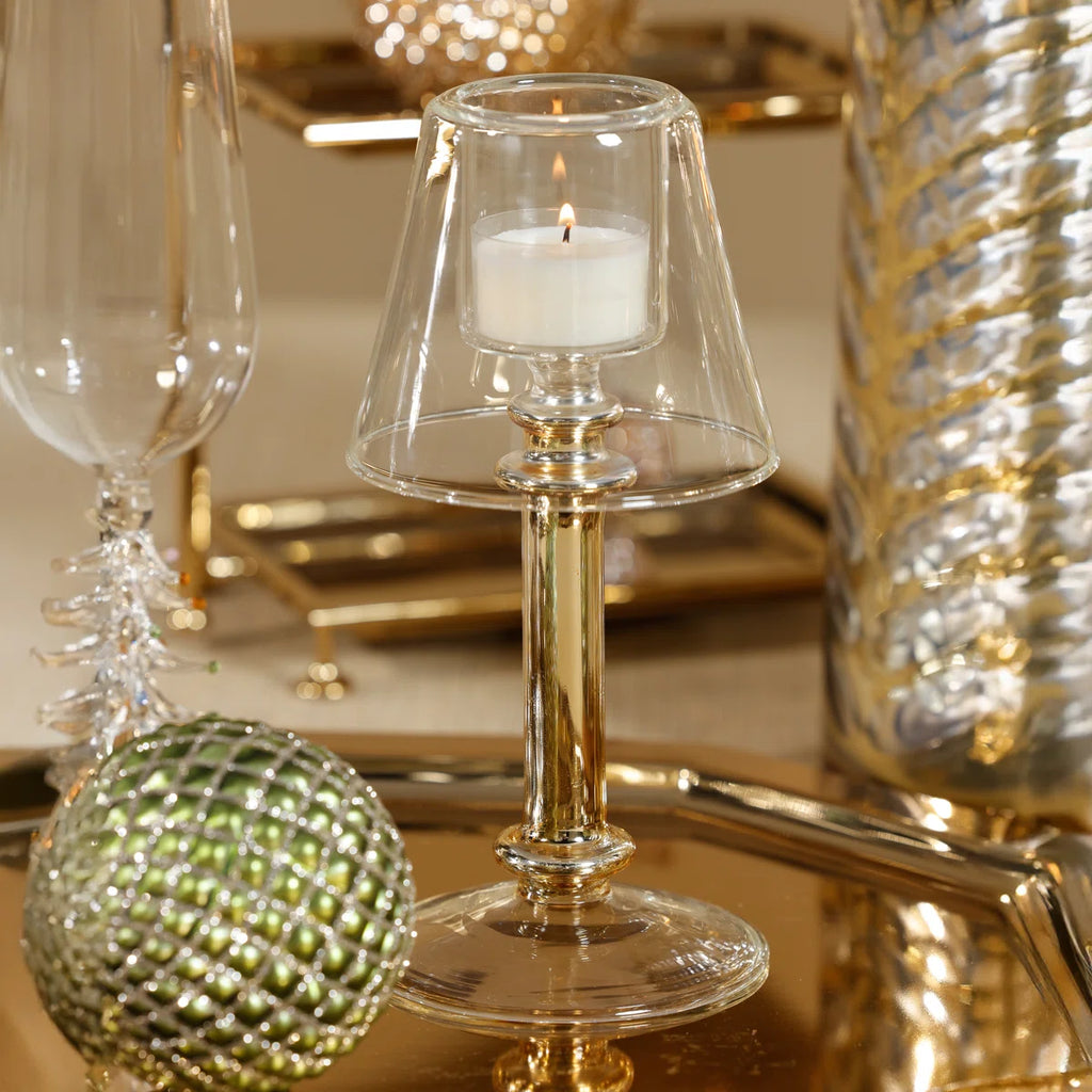 Zodax Isola Tealight Lamp- Gold