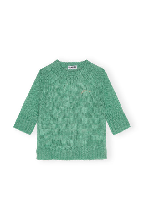 Ganni Mohair S/S O-Neck
