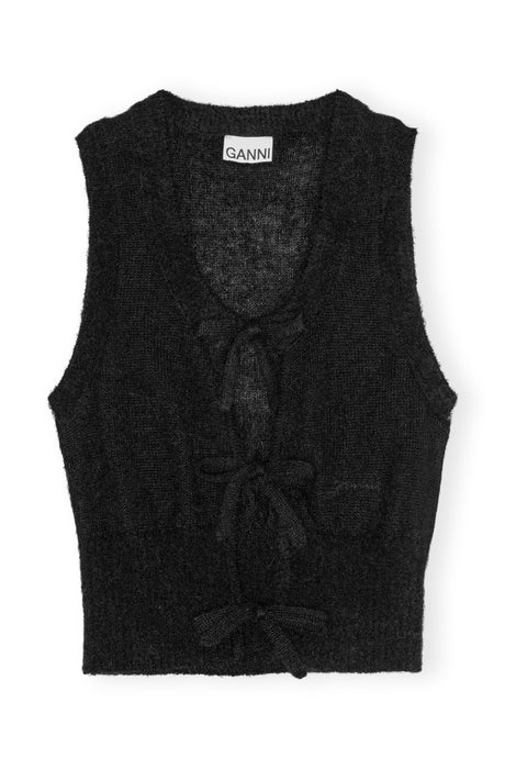 Ganni Light Mohair Tie String Vest