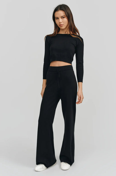 Kathryn McCarron Alex Black Drawstring Pant