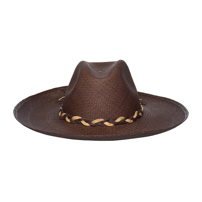 Artesano Kuru Wide Brim (Dark Chocolate & Braided Cord)