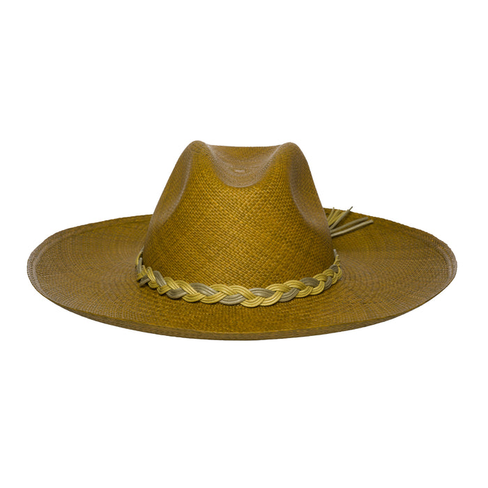 Artesano Kuru Wide Brim (Olive & Braided Cord)