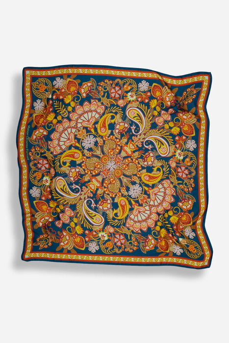 Maison Lecomte Flament Volcanique Orange Small Scarf