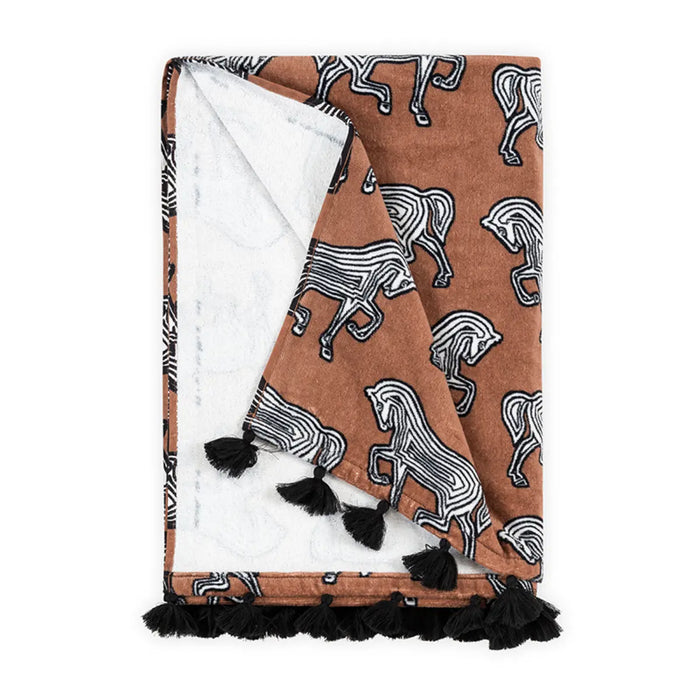 Schumacher Faubourg Beach Towel (coconut)