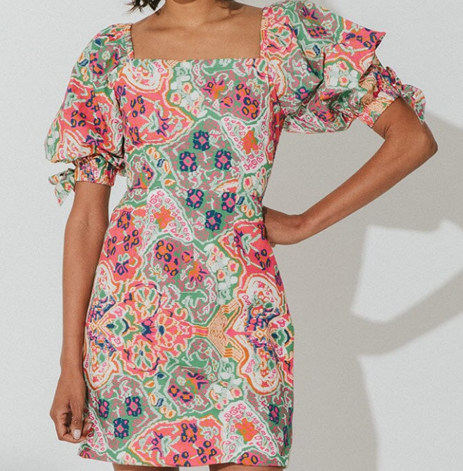 Cleobella Nadine Mini Dress (Panama)