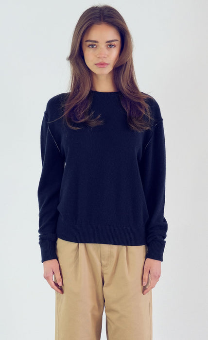 Kathryn McCarron Benny Cashmere Pullover (Black)