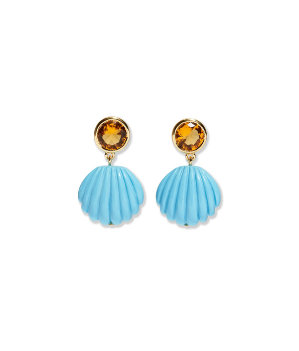 Lizzie Fortunato Kai Earrings in Pool