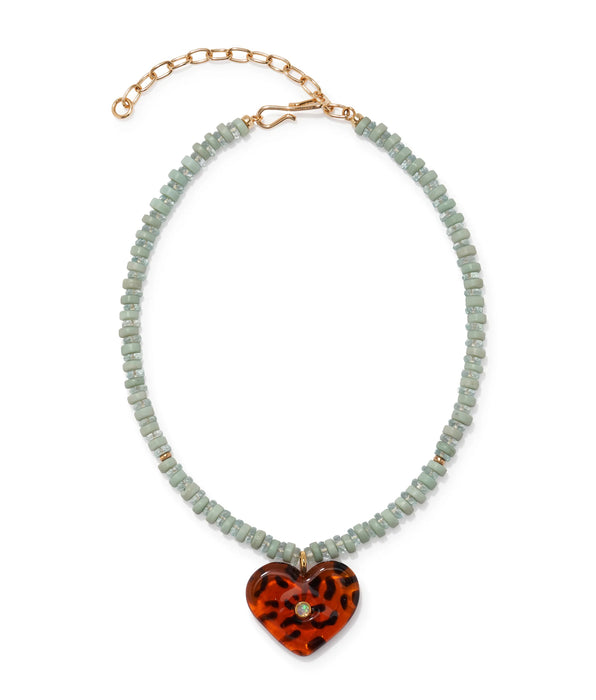 Lizzie Fortunato Pia Necklace in Leopard