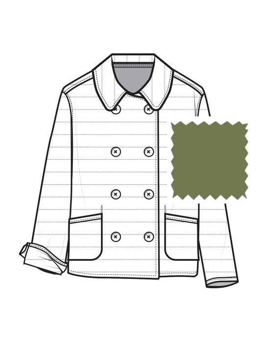 Frank and Eileen Vintage Green Quilted Belfast Jacket