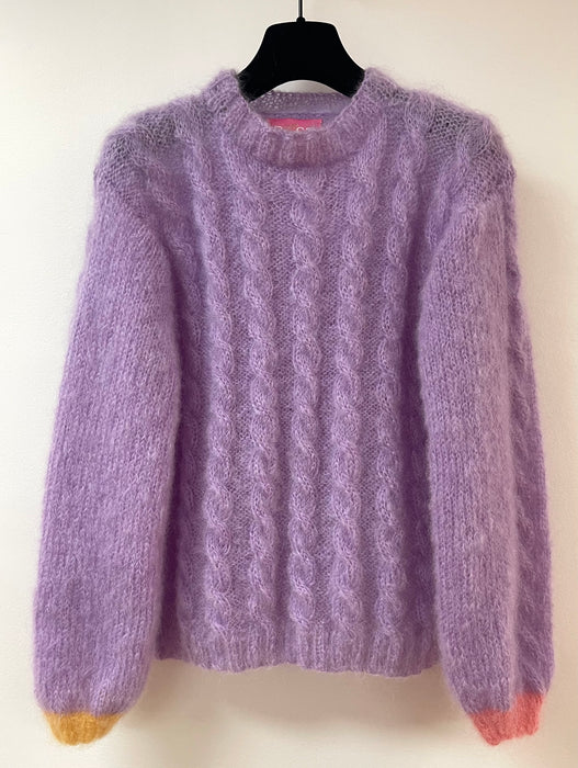 Rose Carmine MY BEAUTIFUL SWEATER (parme)