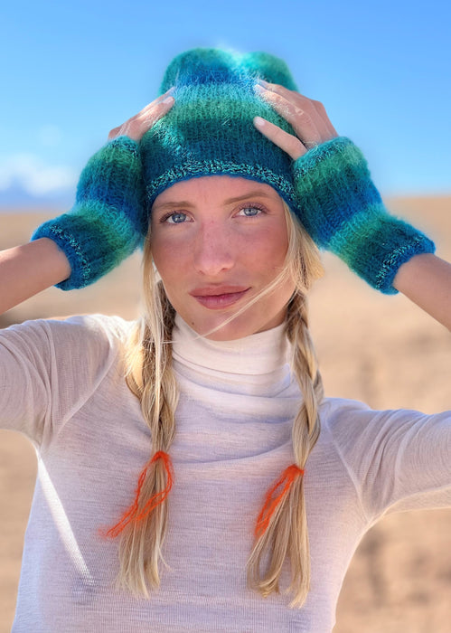 Rose Carmine Canard Stripe Hat