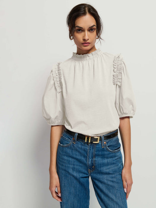 Nation LTD Roya Ruched Neck Top