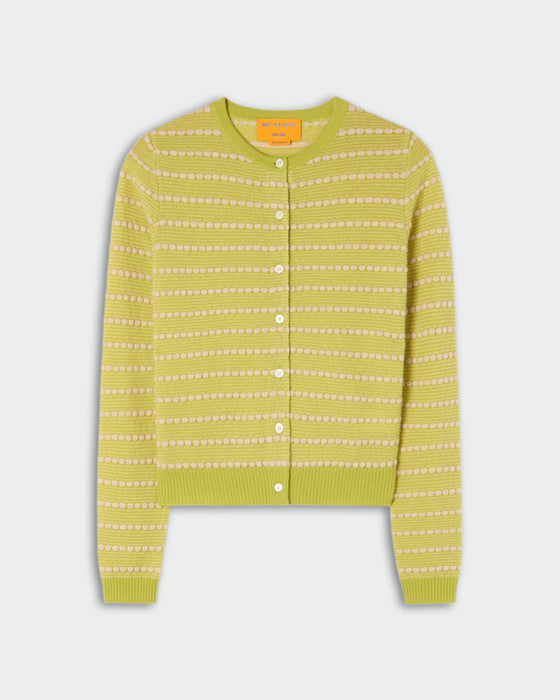 Guest in Residence Pebble Stripe Jane Cardigan (EVOO COMBO)