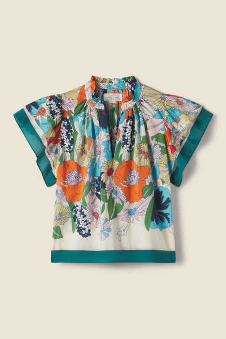 Birds of Paradis Clover Blouse (selva floral)