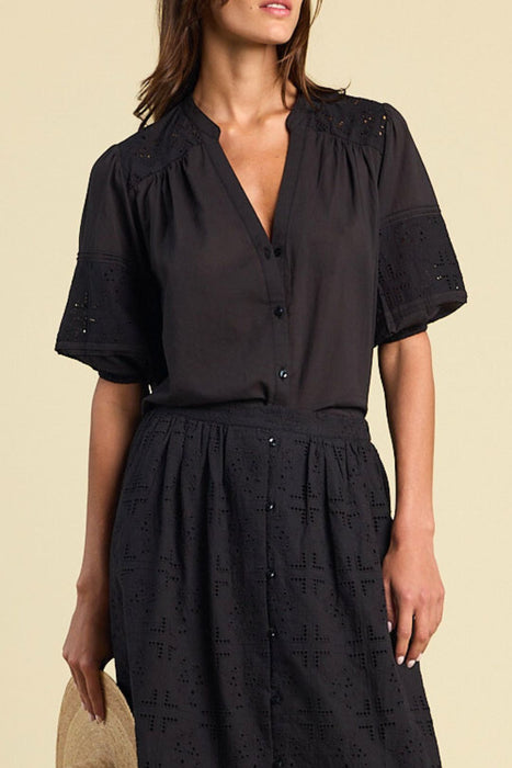 Birds of Paradis Loren Top (black)