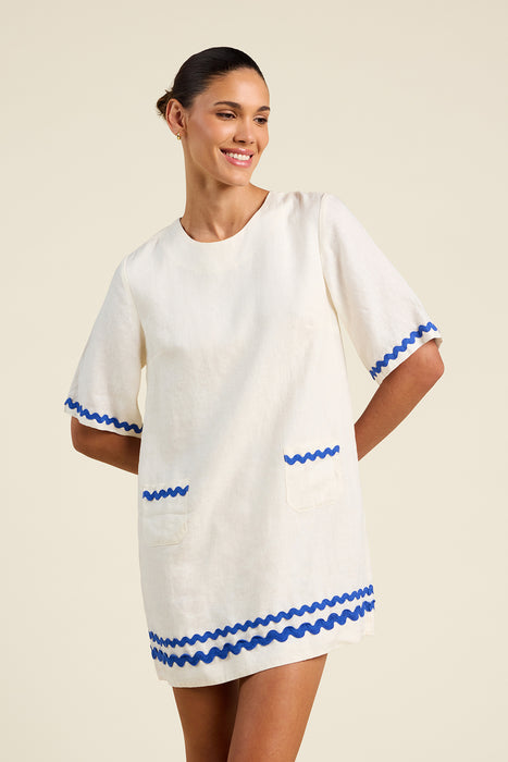 Birds of Paradis Manu Dress Ivory