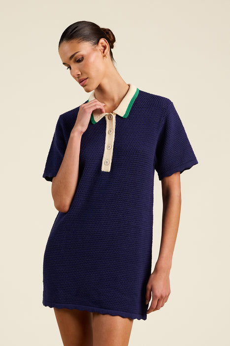 Birds of Paradis Marissa Navy Dress