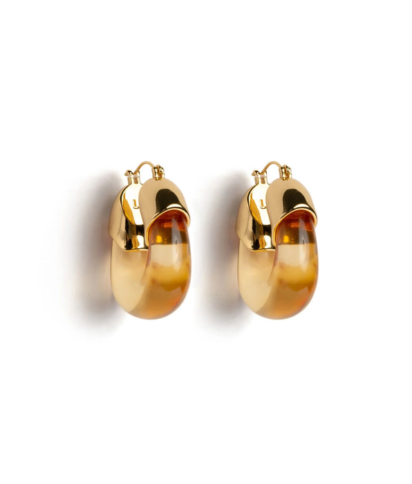 Lizzie Fortunato Organic Hoops in Honey