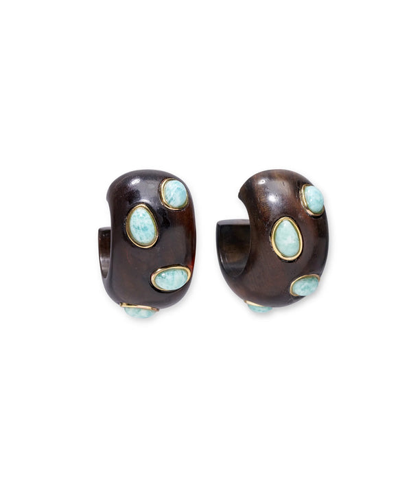 Lizzie Fortunato Acacia Earring in Amazonite
