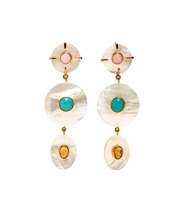 Lizzie Fortunato Tropical Pearl Earrings