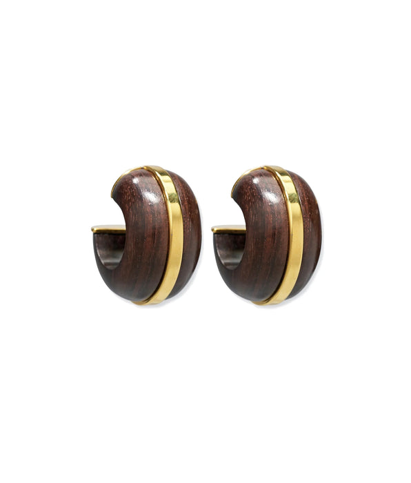 Lizzie Fortunato HALO HOOPS IN ACACIAWOOD