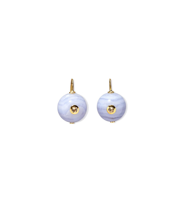 Lizzie Fortunato Comet Earring in Blue Agate