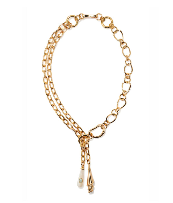 Lizzie Foruntato Spiral Shell Necklace