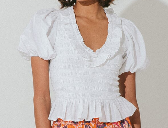 Cleobella Neva Top (White)