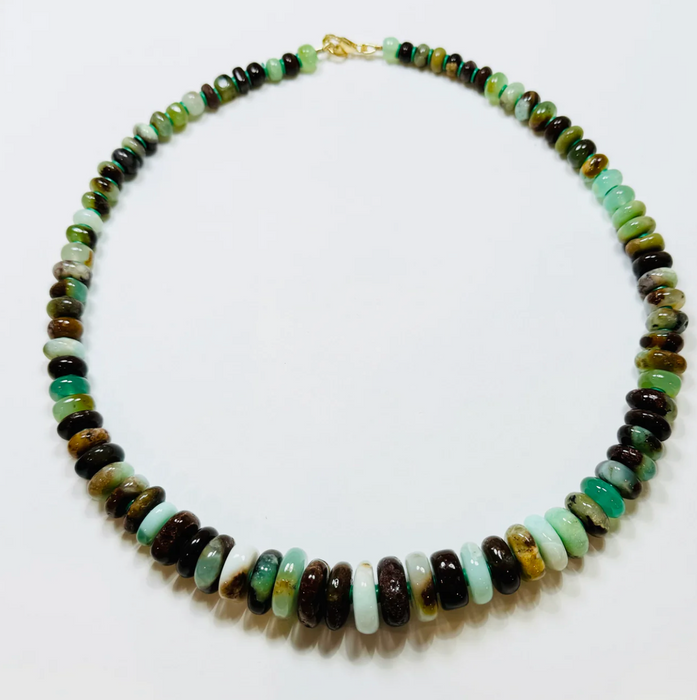 Theodosia Jewelry natural chrysoprase candy necklace