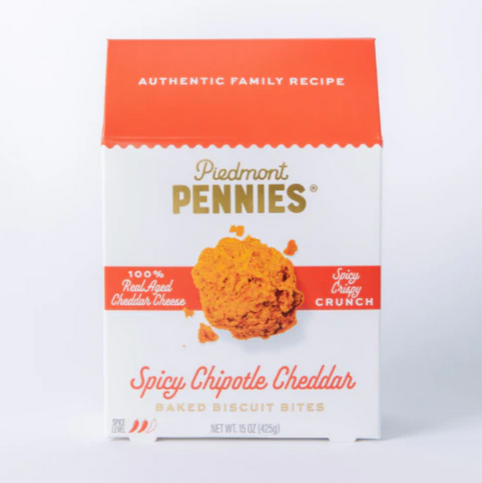 Piedmont Pennies Large Carton, 15oz Spicy Chipotle Cheddar!