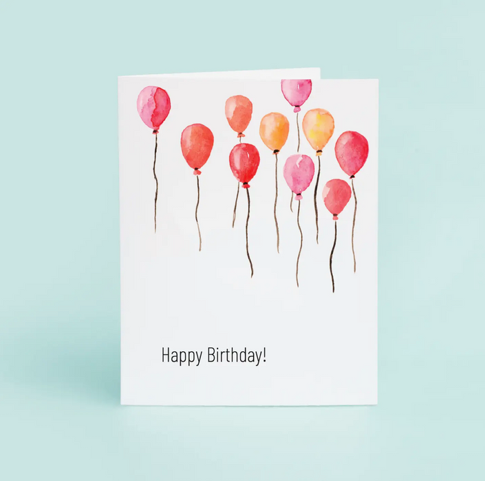 Birthday Balloons Card