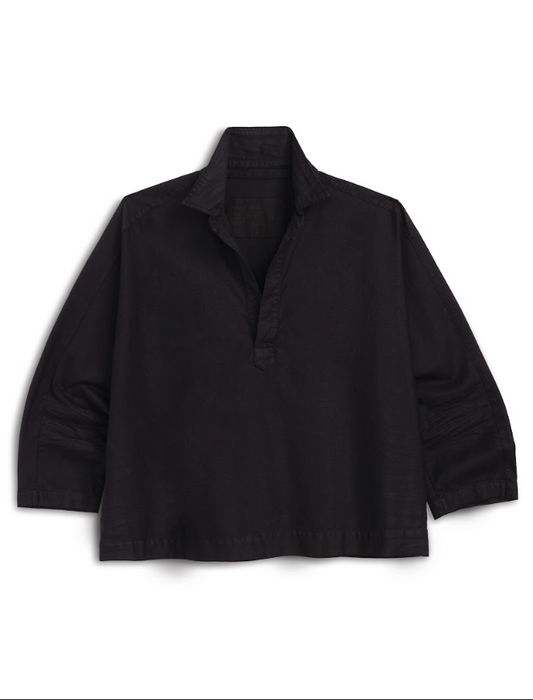 Frank and Eileen Popover Top (black)
