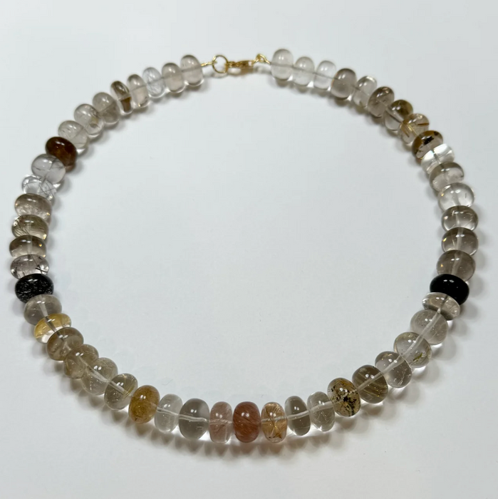 Theodosia Jewelry disco quartz candy necklace