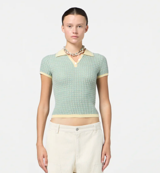 Guest in Residence Chevron Shrunken Polo