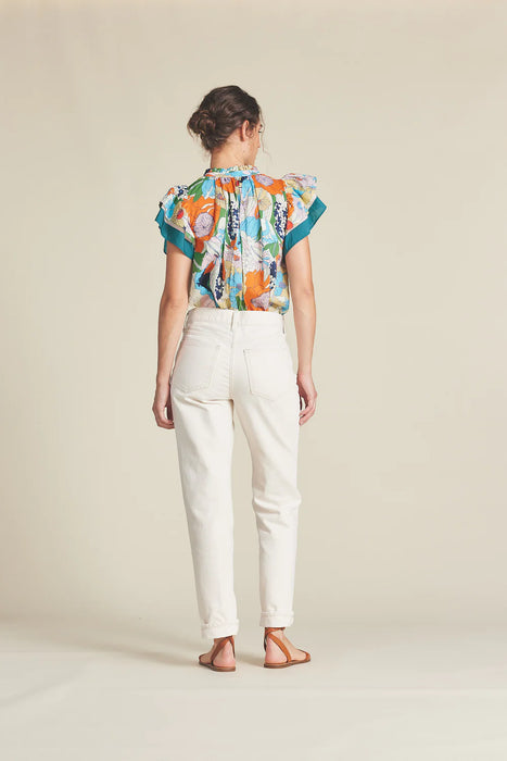 Birds of Paradis Clover Blouse (selva floral)