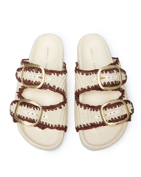 Loeffler Randall Theo Sandal (Brown/ Cream)
