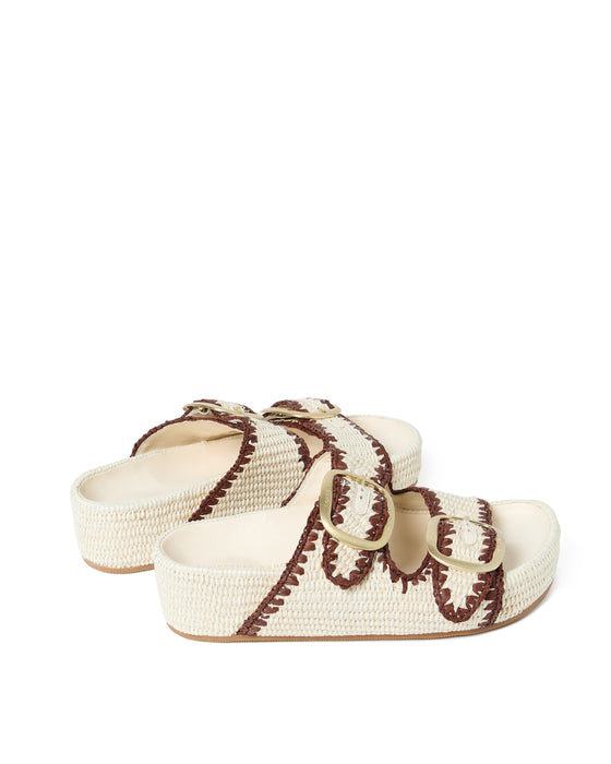 Loeffler Randall Theo Sandal (Brown/ Cream)