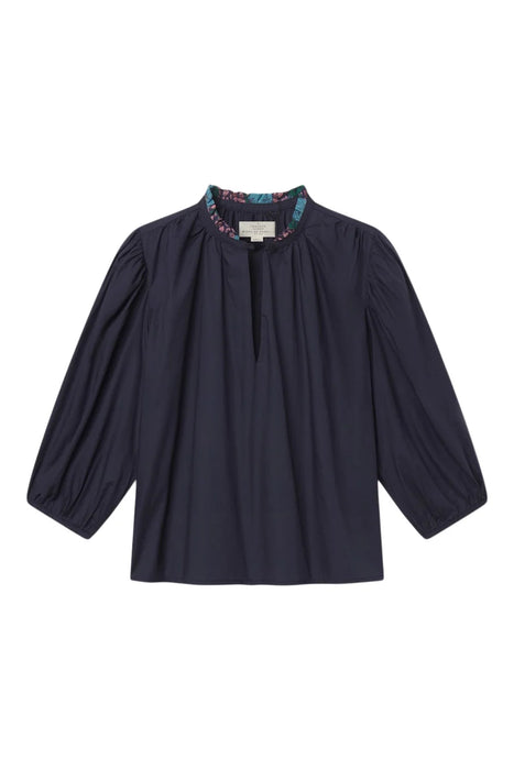Birds of Paradis Orly Navy Twill Top