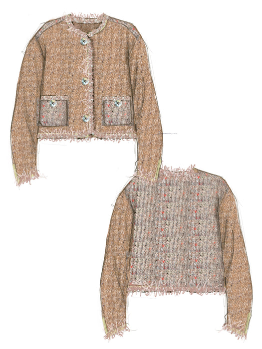 Lingua Franca Onassis Knit Tweed Jacket