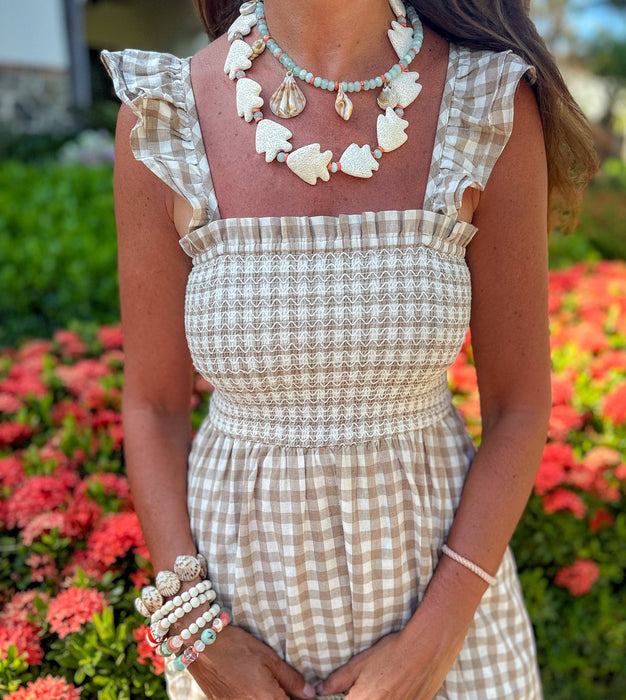 Twig and Twine Tribal Charm Necklace | Coral Bay