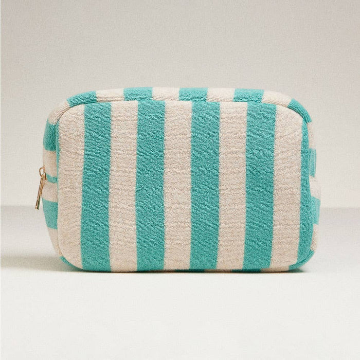 Striped Pattern Cosmetic Pouch Bag