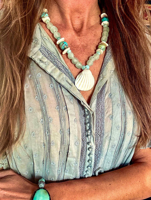 Twig and Twine Tribal Shell Necklace | Drift