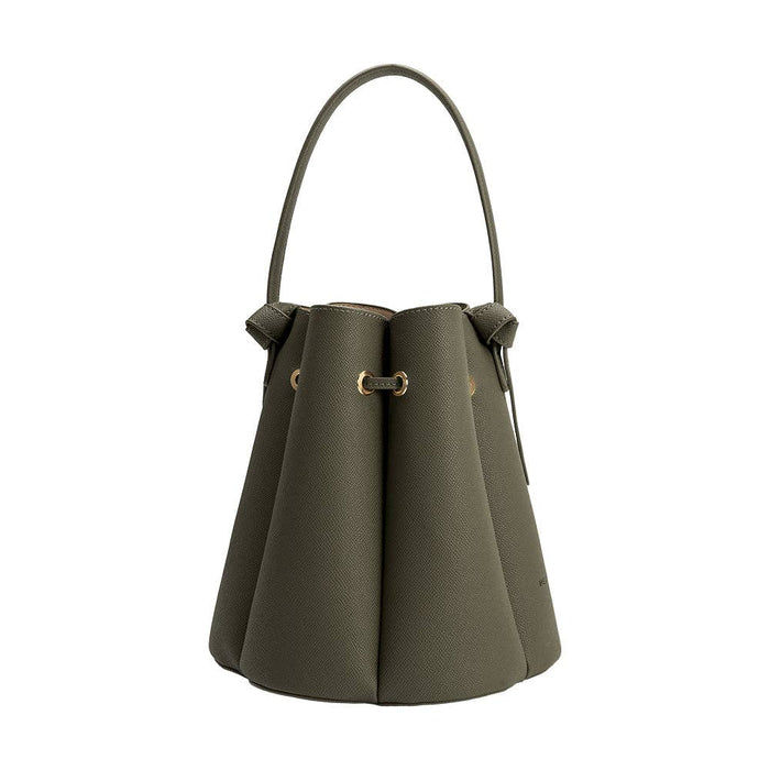 Laguna Olive Recycled Vegan Leather Top Handle Bag