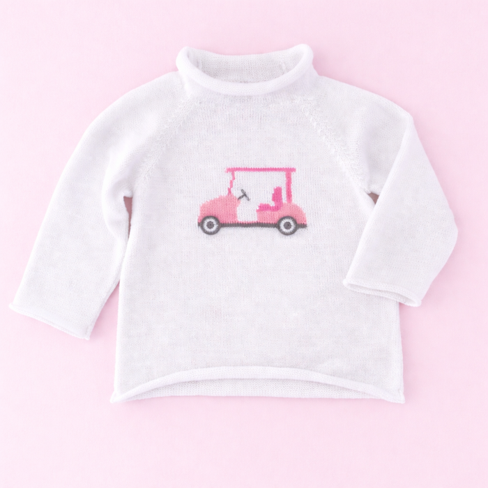 Magnolia Baby Little Golfer Rollneck Sweater - Pink
