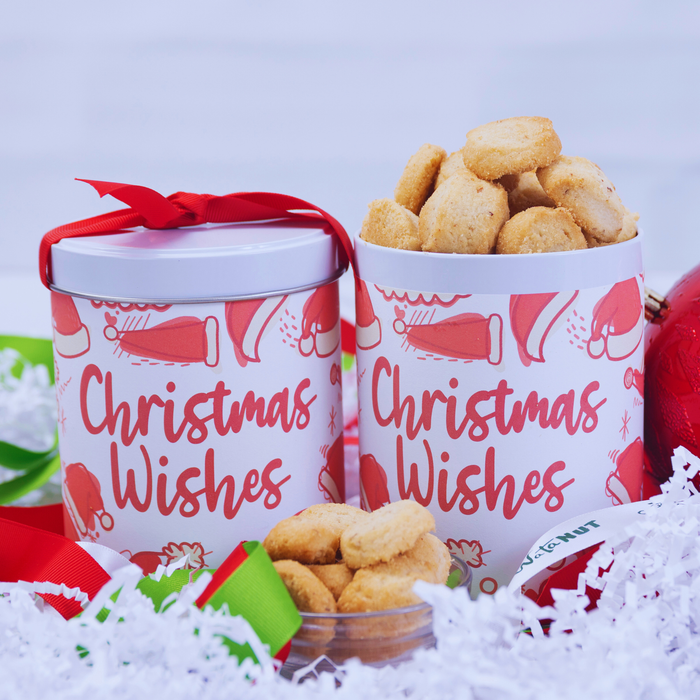 Christmas Wishes Holidays Tin | Gourmet Cookies & Nuts