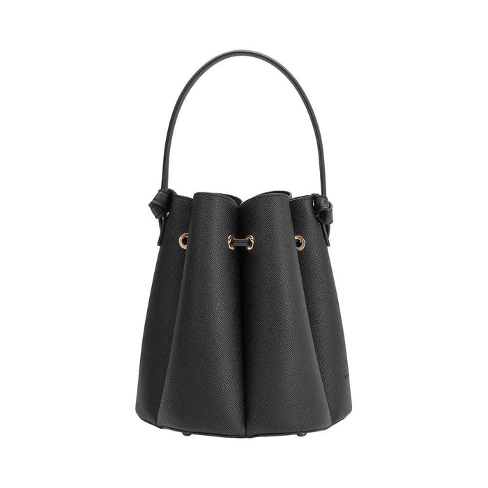 Laguna Black Recycled  Vegan Leather Top Handle Bag