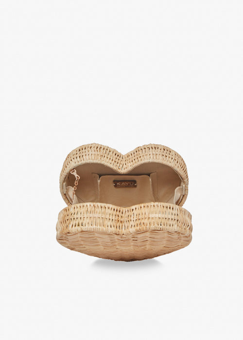 Sisal Woven Wicker Clutch Bag with Magnetic Closure